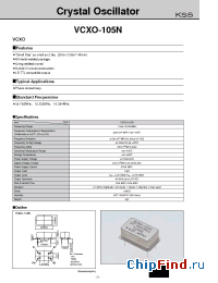 Datasheet VCXO-105N производства Kyocera Kinseki